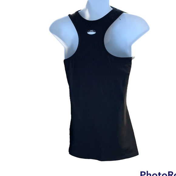 Under ARMOUR RACER TANK WITH SCOOP NECK IN BLACK SIDE SIZE MEDIUM - Picture 3 of 7